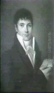 Portrait D'homme Tenant Une Lettre by Henri Nicolas Van Gorp