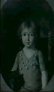 Portrait De Jeune Garcon Avec Son Chien Portrait De Jeune Garcon Avec Son Chien