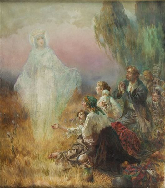 Apparition Of The Virgin Mary To The Villagers - view 1