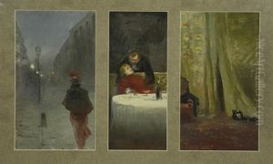 Uwiedziona (triptych) by Konstanty Gorski (Gorski)