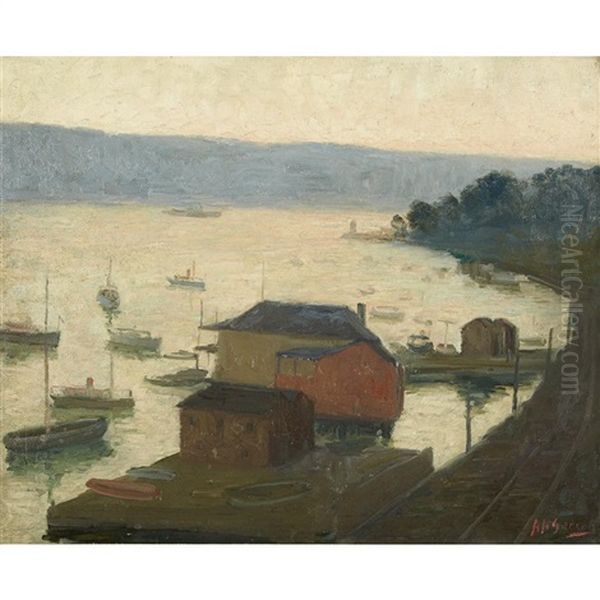Hudson River, Palisades In The Distance - view 1