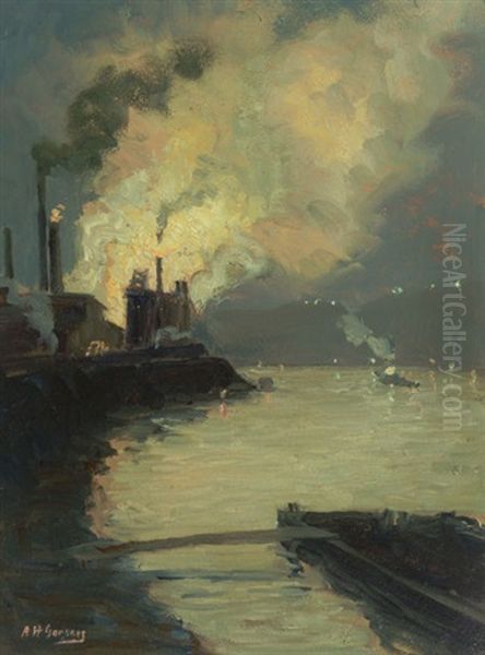 Steel Mill At Night (jones & Laughlin By Night) - view 1