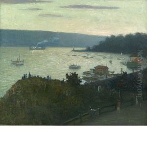 Hudson River Scene by Aaron Harry Gorson