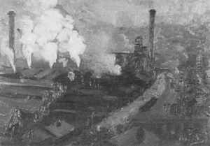 Industrial Pittsburgh Scene by Aaron Harry Gorson