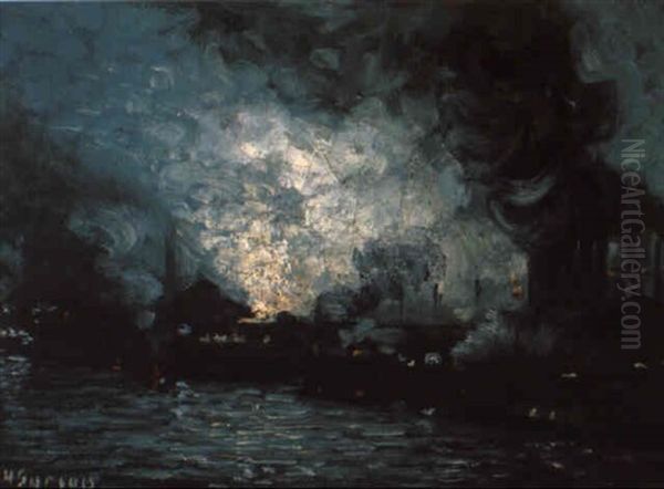 Furnaces, Night Scene, Pittsburgh - view 1