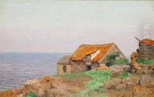 Red Roof House By The Sea