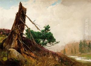 Trees Broken By Wind by Michael Gorstkin-Wywiorski