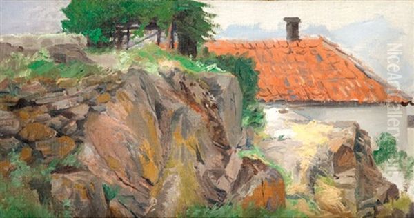 Czerwony Dach Za Skalami - view 1