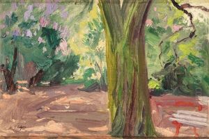 Allee Im Fruhling by Michael Gorstkin-Wywiorski