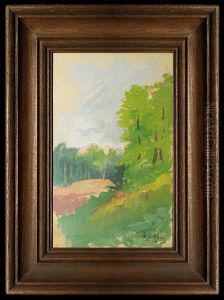 Woods, Landscape Study by Michael Gorstkin-Wywiorski