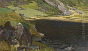 Landschaft Mit Schwarzem See by Michael Gorstkin-Wywiorski