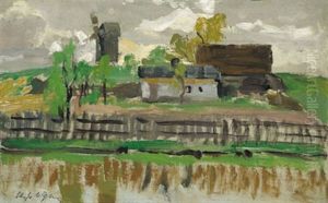 Windmuhle Am Hugel by Michael Gorstkin-Wywiorski