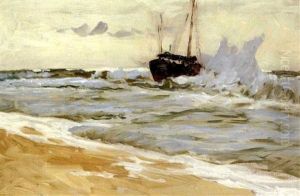 Skib I Braendingen by Michael Gorstkin-Wywiorski