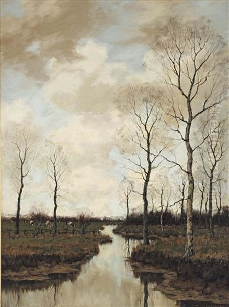 A River Landscape In Autumn - view 1