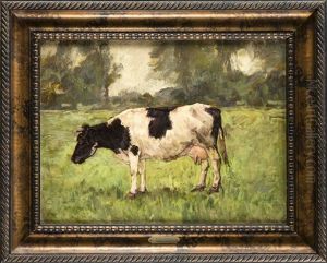 Kuh Auf Der Weide by Arnold Marc Gorter