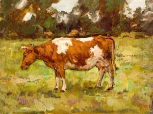 Bruin-witte Koe by Arnold Marc Gorter