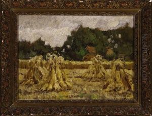 Haystacks by Arnold Marc Gorter