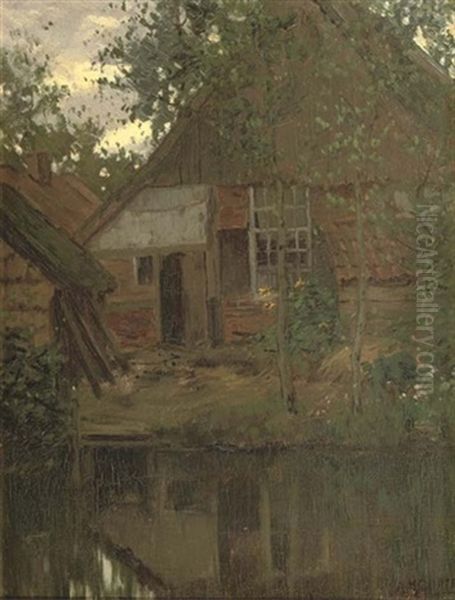 A Cottage Along A Forest Stream - view 1
