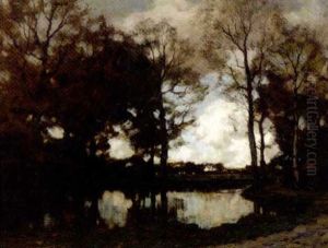 The Vordese Beek In Autumn by Arnold Marc Gorter