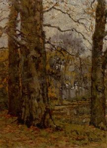 Forest In Autumn by Arnold Marc Gorter
