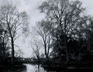 Autumn: Trees By A Pond by Arnold Marc Gorter