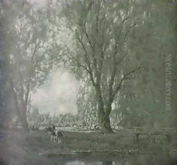 Cows In An Autumn Landscape - view 1