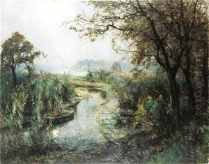 Kreek Aan De Schelde Te Zele by Pieter Gorus