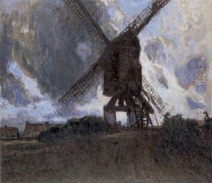 Lanschap Met Molen