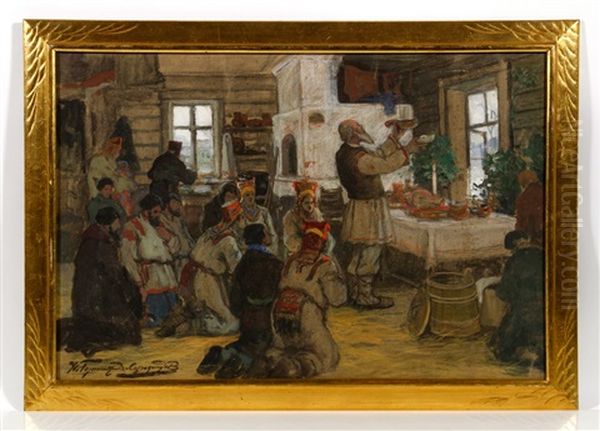 Prayer In The Home Of A Mordvinian - view 1