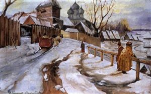 Ortseingang Im Winter