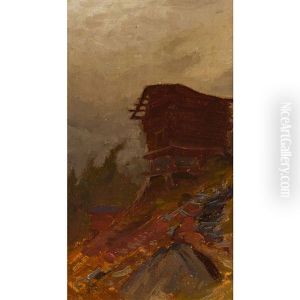 Mazot En Valais by Albert H. Gos
