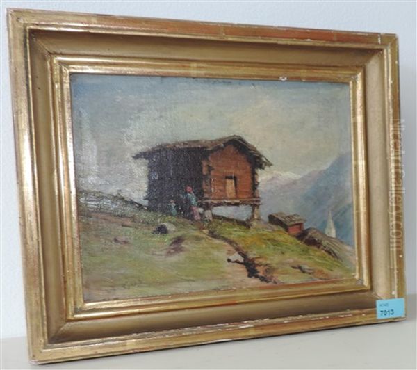 Walliser Gebirgslandschaft Mit Speicher - view 1