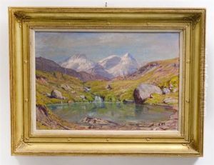 Mountain And Lake Scene Mountain And Lake Scene