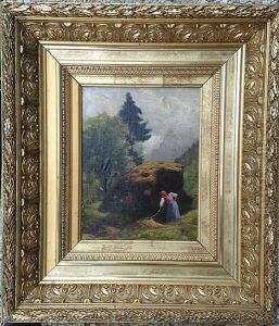 Paysannes Aupres D'un Rocher, En Montagne by Albert H. Gos