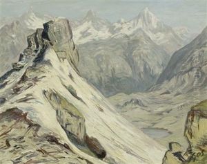 Blick Richtung Weisshorn Gornergrat by Albert H. Gos