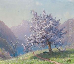 Paysage Du Chablais Avec Dents Du Midi