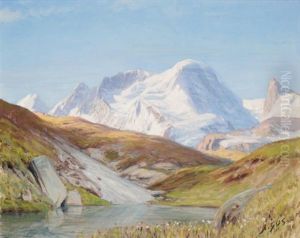 Blick Auf Riffelsee Und Breithorn by Albert H. Gos