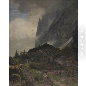 Landscape In The Bernese Alps by Albert H. Gos