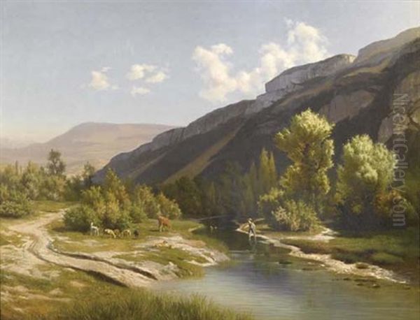 Berger Au Bord D'une Riviere - view 1