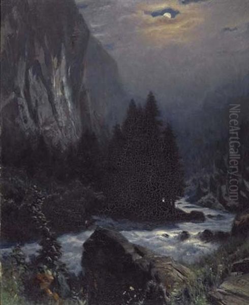 Paysage Au Clair De Lune - view 1