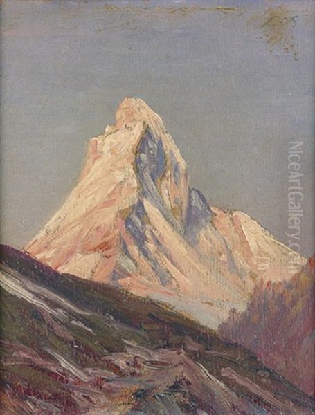 Das Matterhorn Im Abendrot - view 1