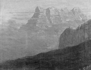 Sonnenaufgang In Den Bergen by Albert H. Gos