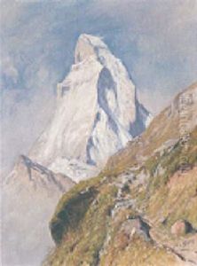 Bergpfad Mit Matterhorn by Albert H. Gos