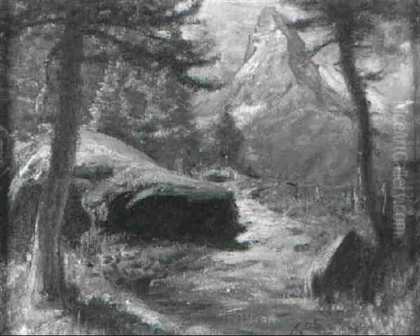 Waldweg Und Matterhorn - view 1