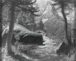 Waldweg Und Matterhorn by Albert H. Gos