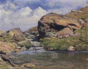 Gebirgsee by Albert H. Gos
