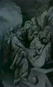 Grablegung Christi Mit Johannes Und Den Beiden Marien by Carl Friedrich Goser