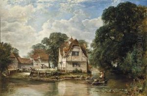 On The Thames Near Bray, Berkshire by William Gosling
