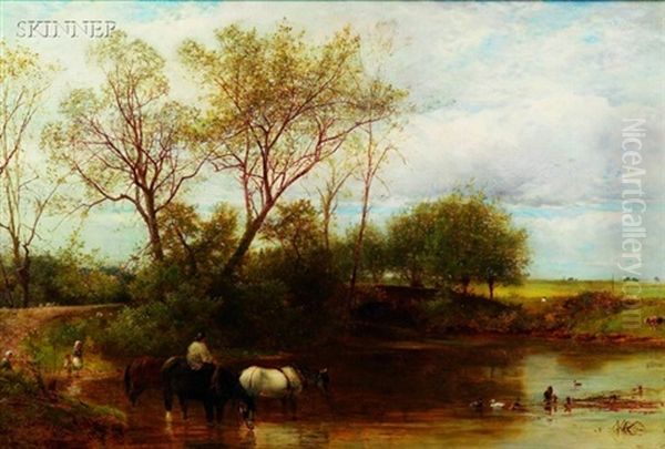 Watering The Horses - view 1