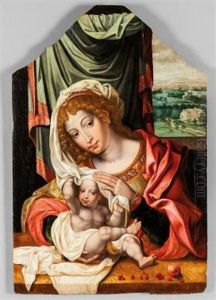 Madonna Con Bambino by Jan Gossaert